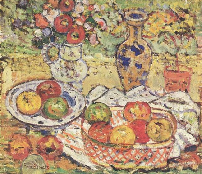 Maurice Prendergast Still Life w Apples Sweden oil painting art